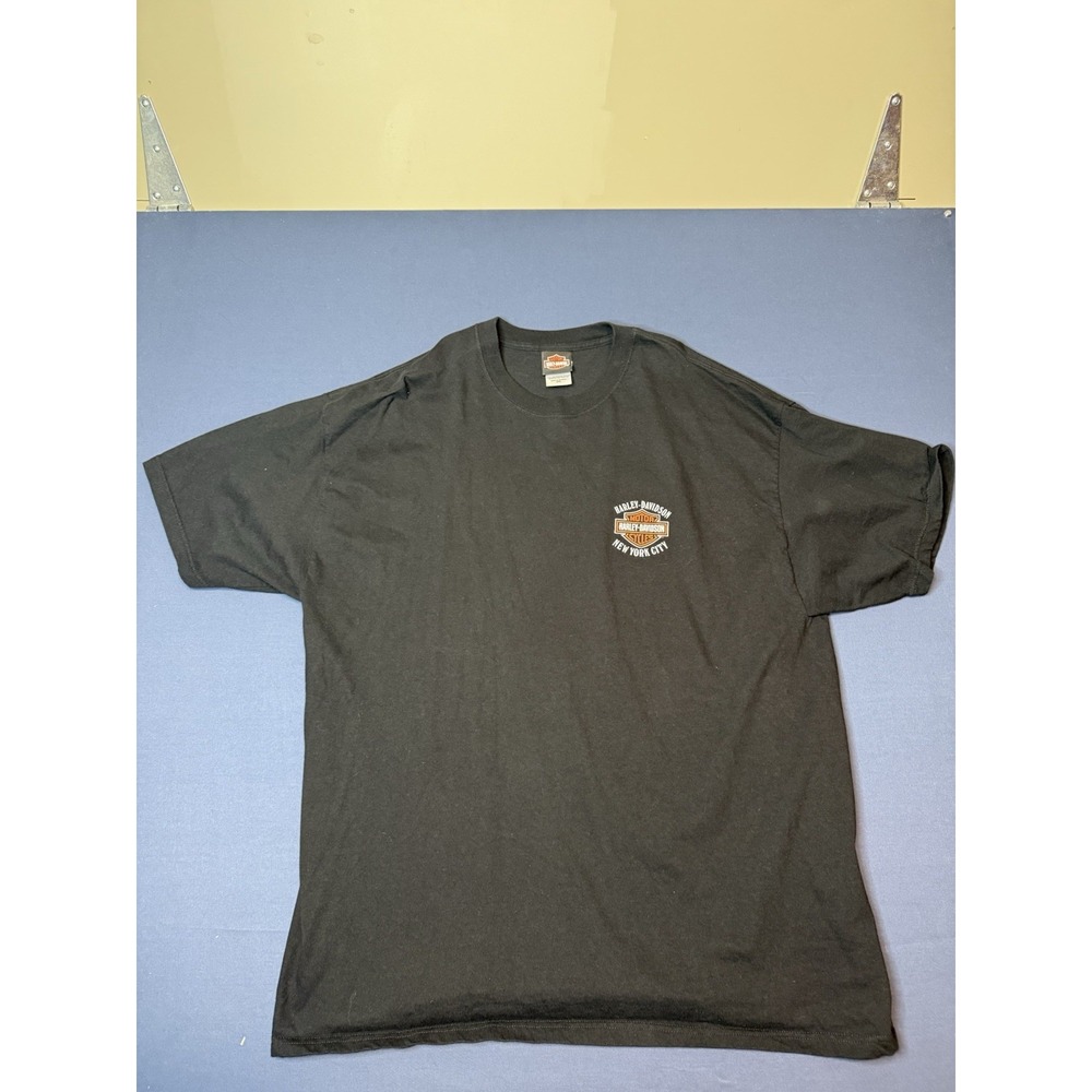 2008 Harley-Davidson NYC 9/11 Firefighter Memorial Shirt Men's USA Twin Towers